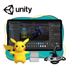 Мир игр на Unity 2D на популярном движке + AI-помощники - КИБЕРшкола программирования для детей, компьютерные курсы для школьников, начинающих и подростков - KIBERone г. Владивосток