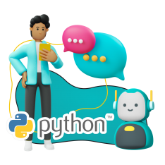 Умный чат-бот на Python - КИБЕРшкола программирования для детей, компьютерные курсы для школьников, начинающих и подростков - KIBERone г. Владивосток