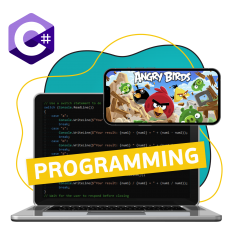 Программирование на C#. Удивительный мир 2D-игр - КИБЕРшкола программирования для детей, компьютерные курсы для школьников, начинающих и подростков - KIBERone г. Владивосток