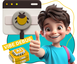 Тестирование & Vibe Debug. Охотники за багами - КИБЕРшкола программирования для детей, компьютерные курсы для школьников, начинающих и подростков - KIBERone г. Владивосток
